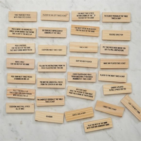 Stumbling Blocks Drinking Game, TWO AVAILABLE - Picture 2 of 2